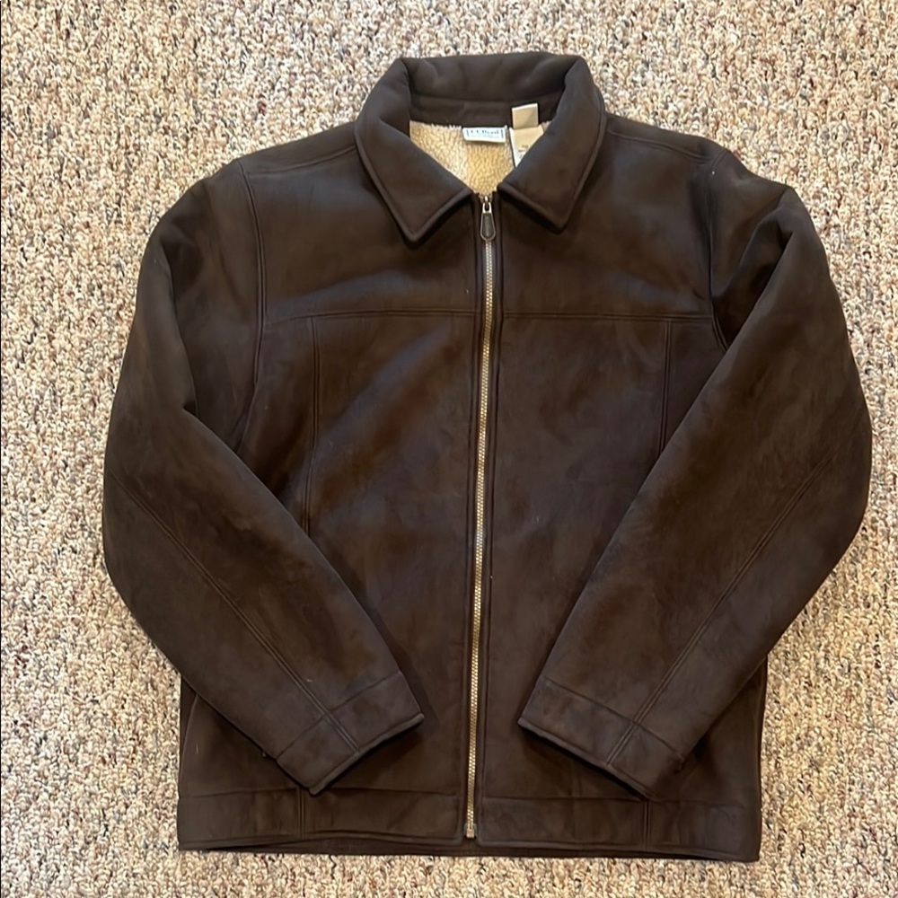 LL Bean Brown sued jacket
